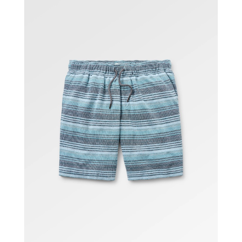Lagoon Loopback Short - Multi Blue Stripe