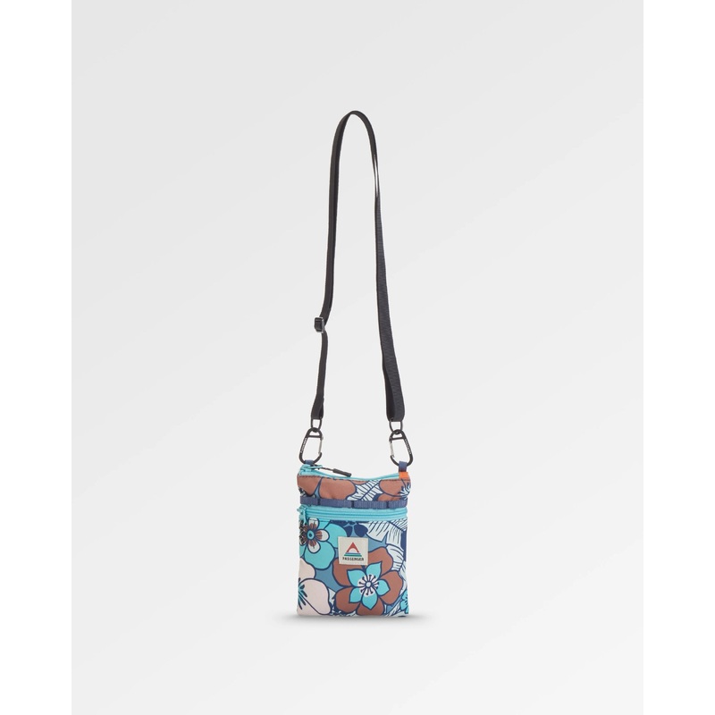 Journey Recycled Crossbody Bag - Vintage Floral Aqua