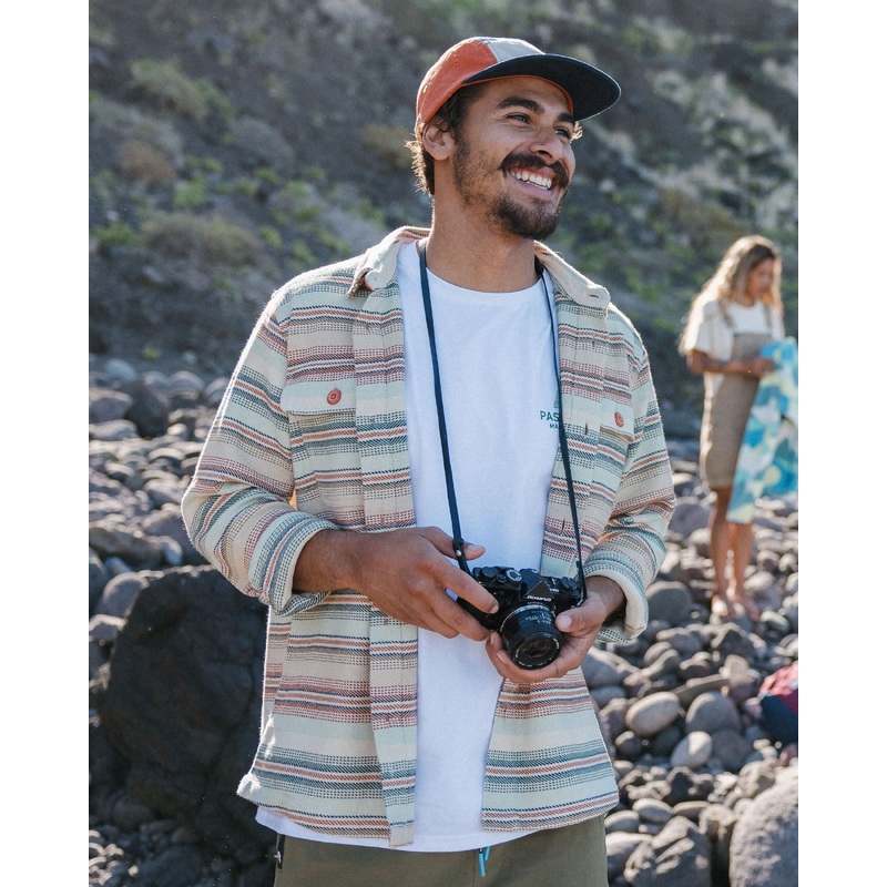 Island Twill Shirt - Birch Beach Stripe