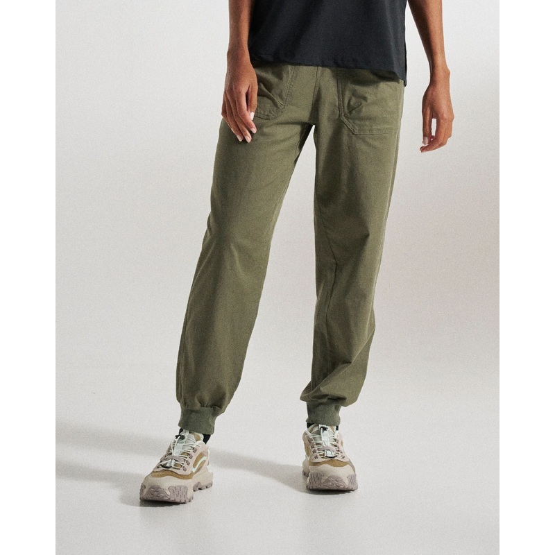 Hydrilla High Waisted Jogger - Dusty Olive