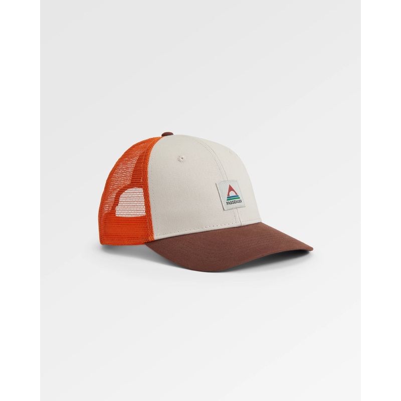 Heritage Mesh Snapback Cap - Cappuccino