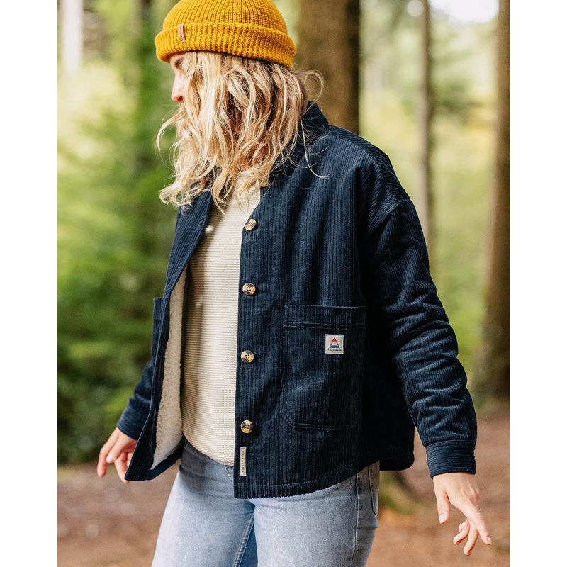 Flint Corduroy Overshirt - Deep Navy