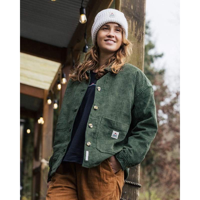 Flint Corduroy Overshirt - Fir Tree