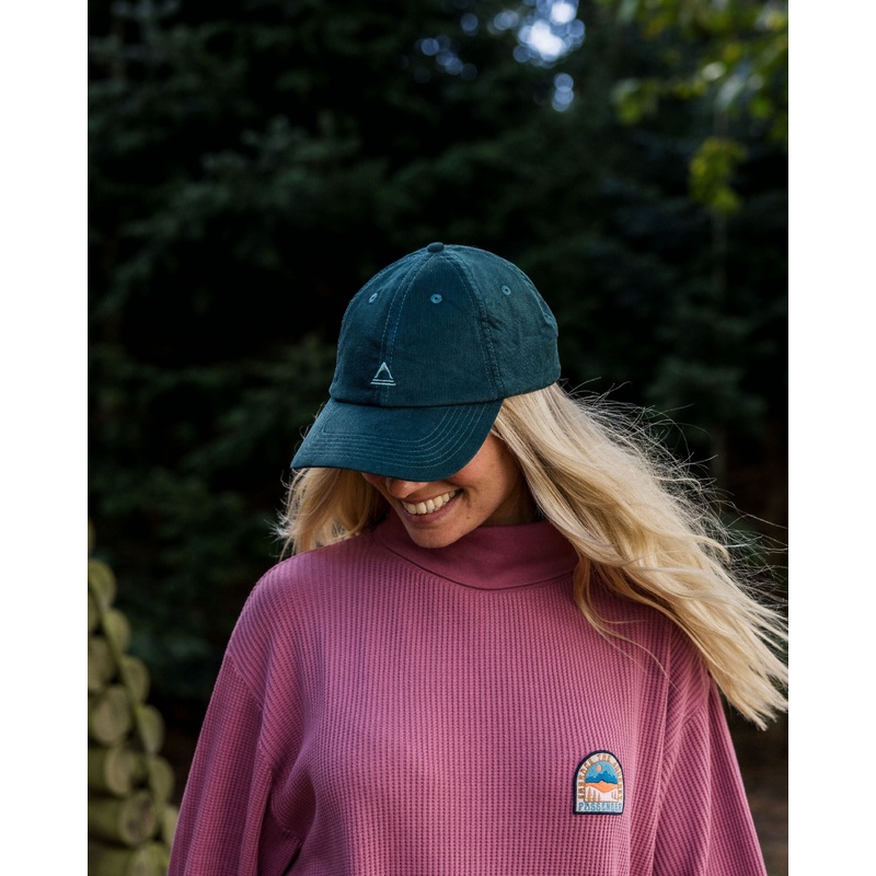 Fade Recycled Cord 6 Panel Cap - Deep Ocean