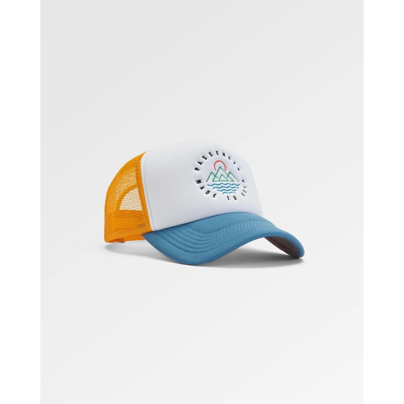 Escapism Trucker Cap - Mustard Yellow/Moonlight Blue