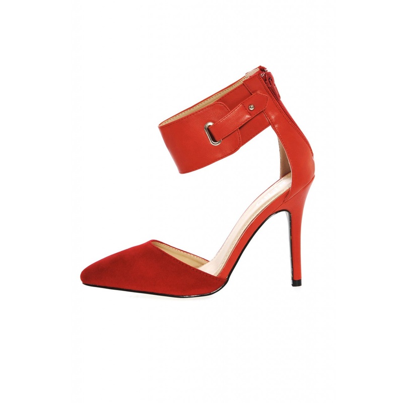 Ankle Strap Pointed Low Heels