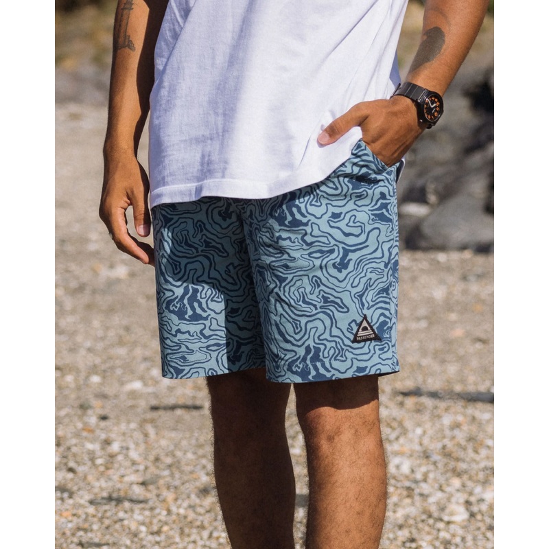 Drifter NetPlus Swim Lined Short - Strata Swirl Arctic