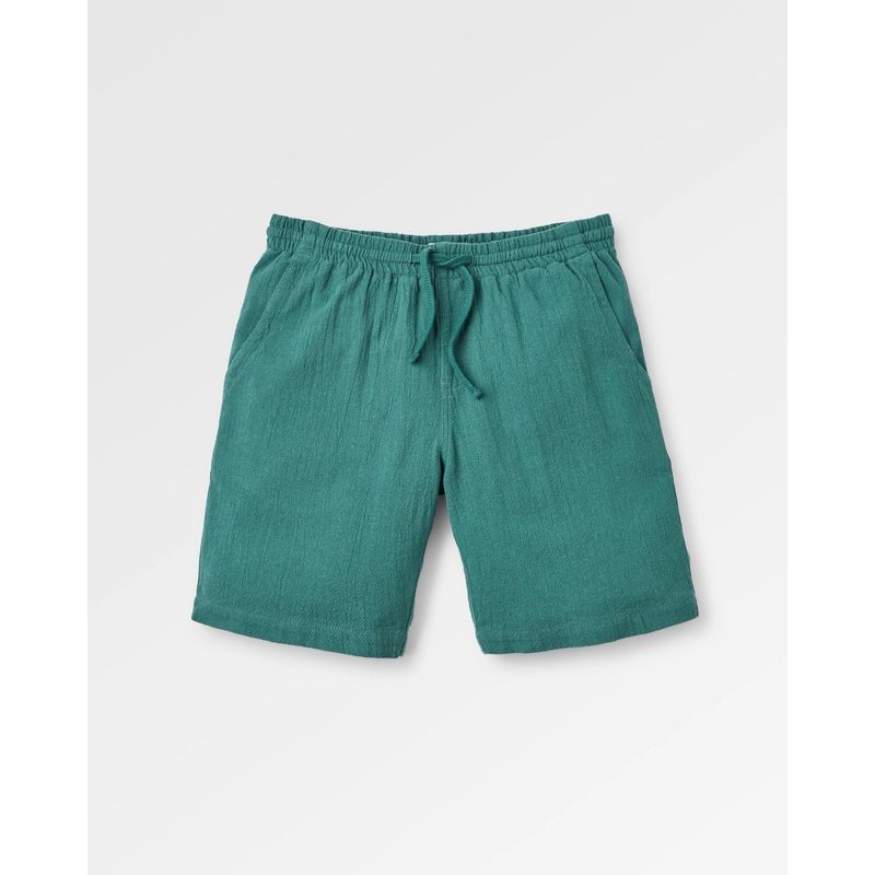 Drifter Cotton Linen Blend Short - Deep Ocean