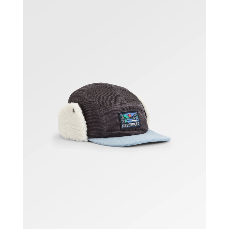 Daytime Recycled Cotton Sherpa Lined Hat - Charcoal