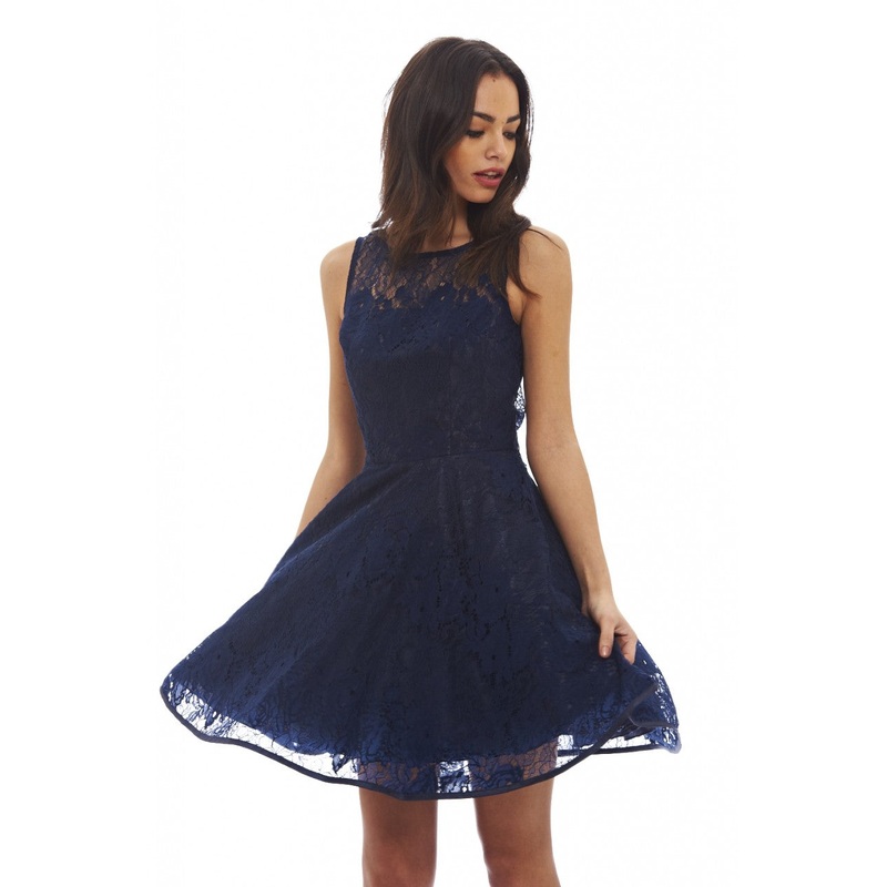 All-Over  Lace Skater Dress