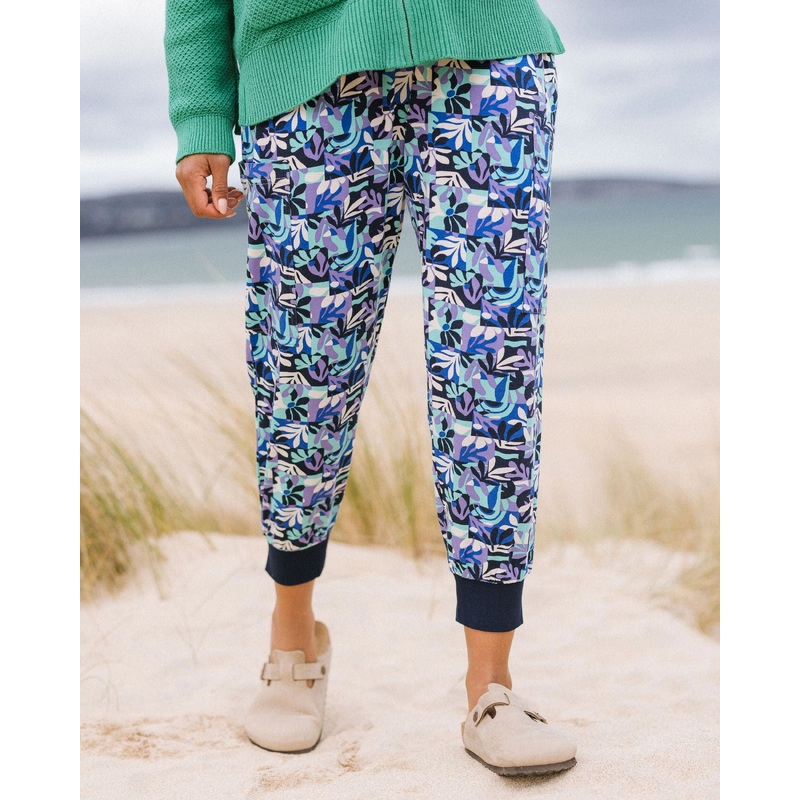 Day Dream Recycled Trouser - Mountain Foliage Purple