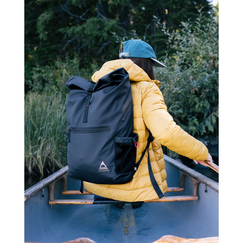 Crossing Roll Top Backpack - Charcoal/ Black