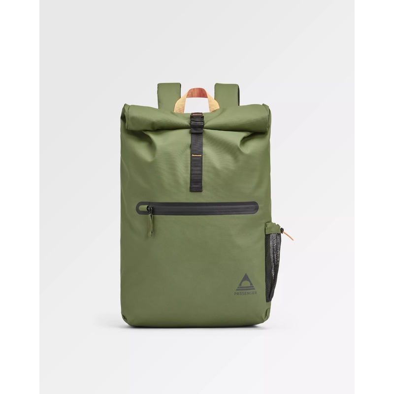 Crossing Roll Top Backpack - True Black/ Khaki