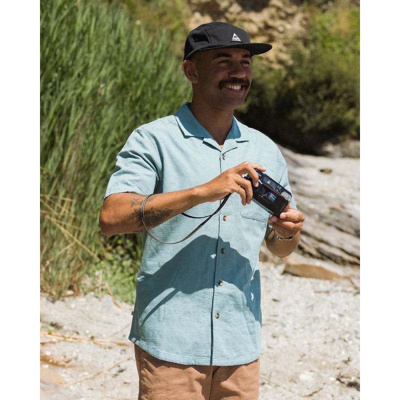 Cove Organic Cotton Textured Shirt - Arctic