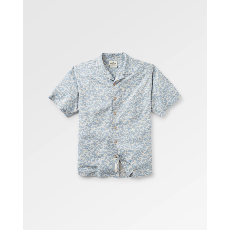 Cove Organic Cotton Textured Shirt - Waves Birch