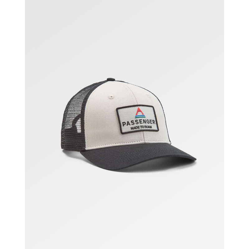 Core Organic Cotton Trucker Cap - Black/ White