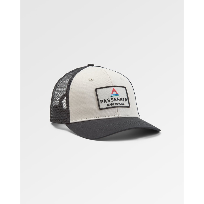 Core Recycled Cotton Trucker Cap - Black/ White