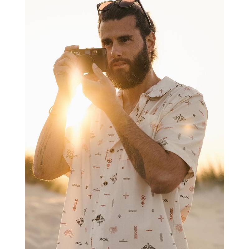 Cove Organic Cotton Short Sleeve Shirt - Birch Made To Roam