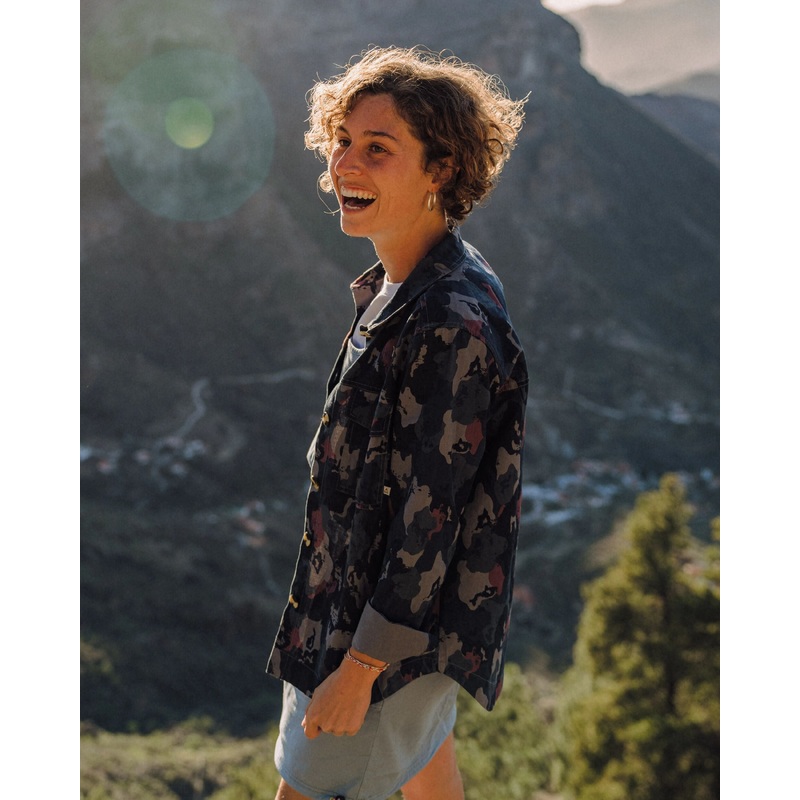 Coral Organic Cotton LS Shirt - Sycamore Camo