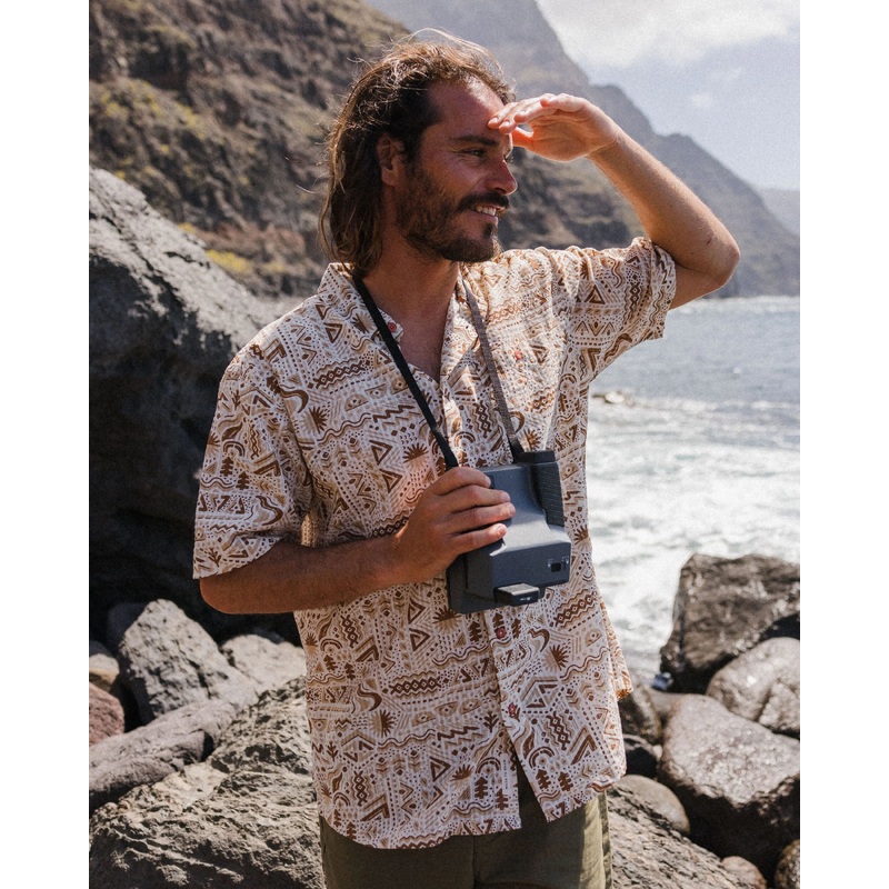 Chill Textured Short Sleeve Shirt - Elemental Geo Birch