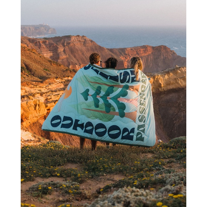 Cabin Recycled Sherpa Blanket - Spearmint