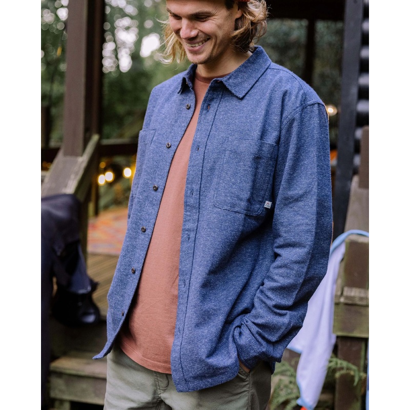 Backcountry Flannel Shirt - Rich Navy/Birch