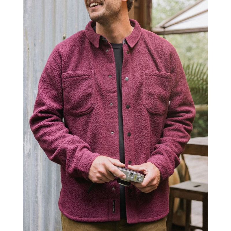 Backcountry Recycled Sherpa Fleece Shirt - Fig