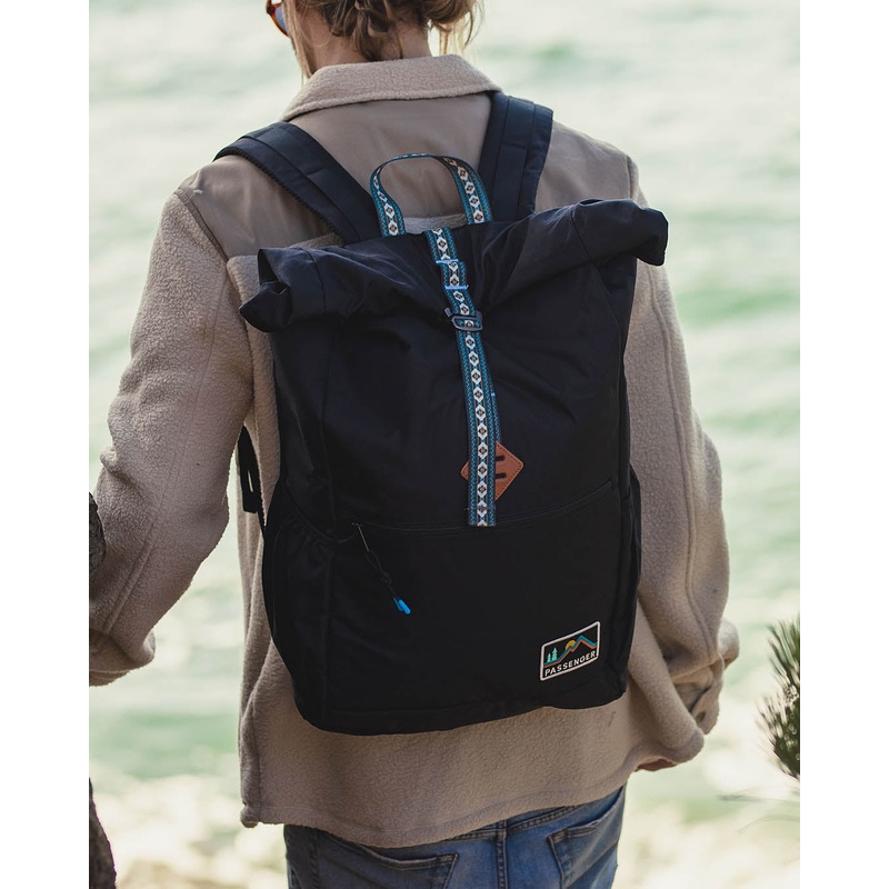 Backwoods Recycled Rolltop 32L Backpack - Black
