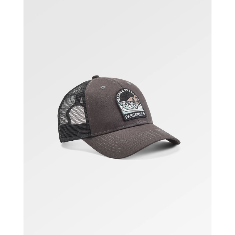 Waves & Trees Organic Cotton Trucker Cap - Charcoal
