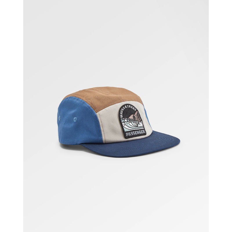 Waves & Trees Recycled 5 Panel Cap - Moonlight Blue