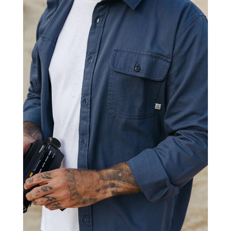 Vision Organic Cotton Shirt - Dark Denim