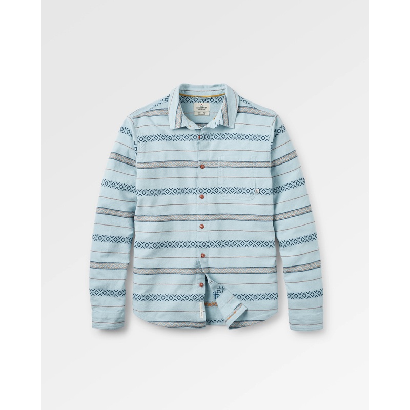 Voyage Jacquard Shirt - Ice Blue Jacquard