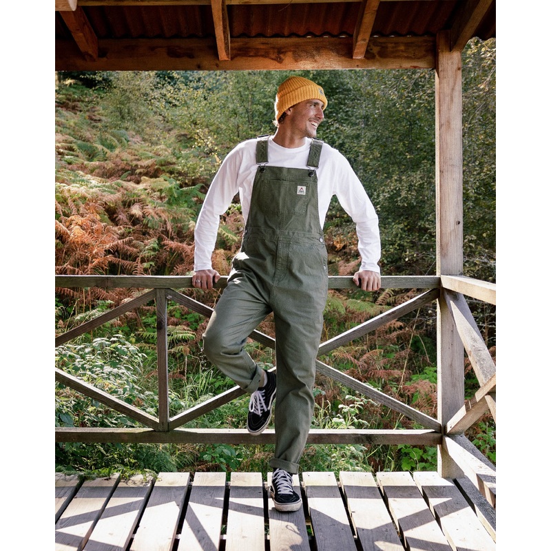 Vantage Organic Cotton Dungaree - Khaki