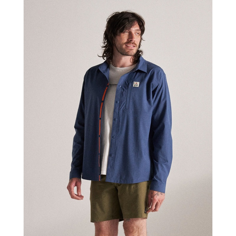 Traveller Stretch Shirt - Dark Denim