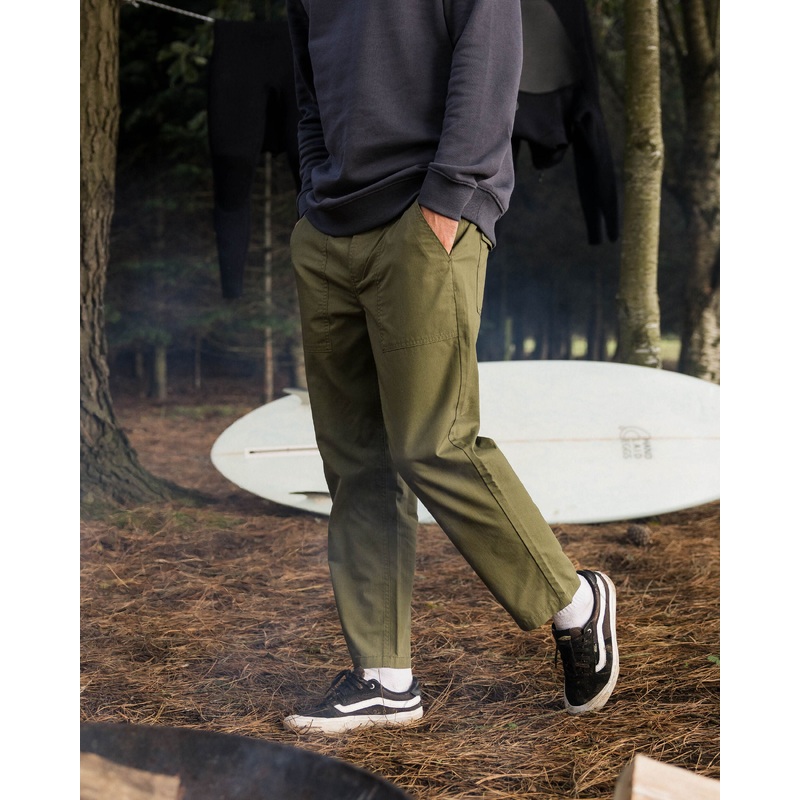 Timeless Crop Trouser - Khaki