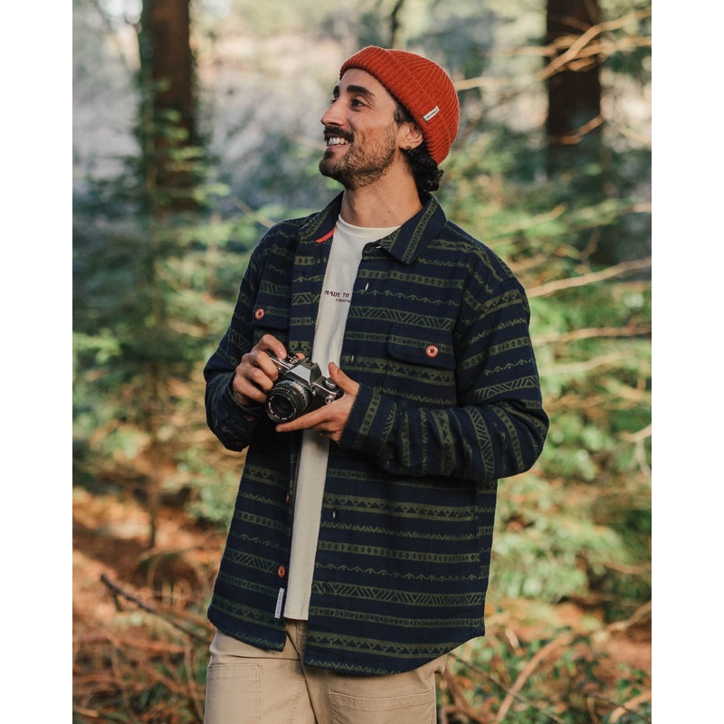 Taupo Organic Cotton Shirt - Rich Navy