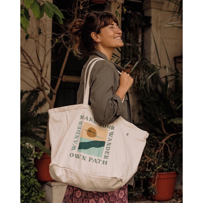 Sunrise Organic Cotton Tote Bag - Off White