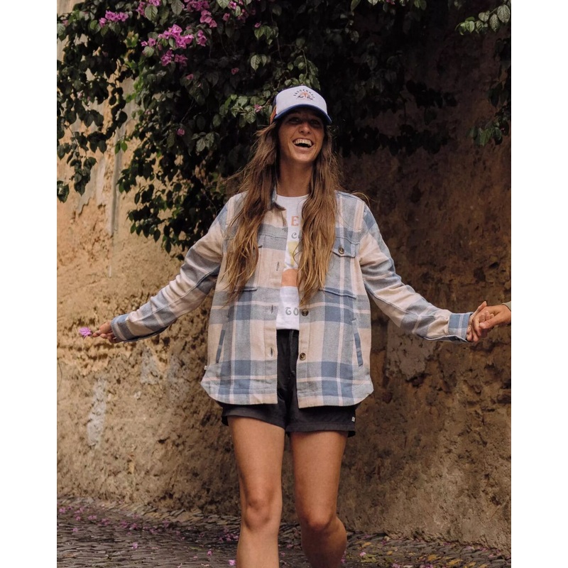 Stella Organic Cotton LS Shirt - Provincial Blue Check