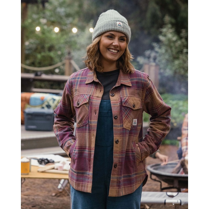 Stella Organic Cotton LS Shirt - Toffee Check