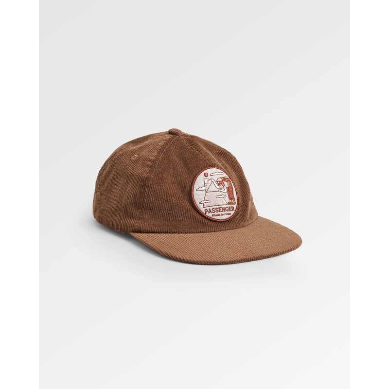 Sneaky Peak Recycled Cord 5 Panel Cap - Acorn