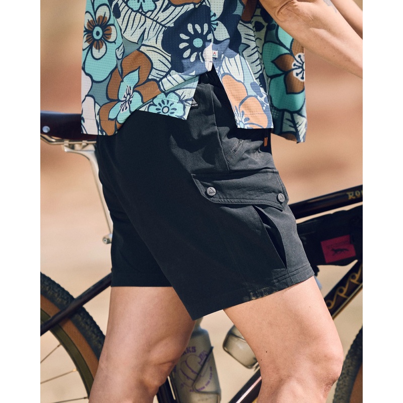 Sandstone Recycled Active Trail Short - Black