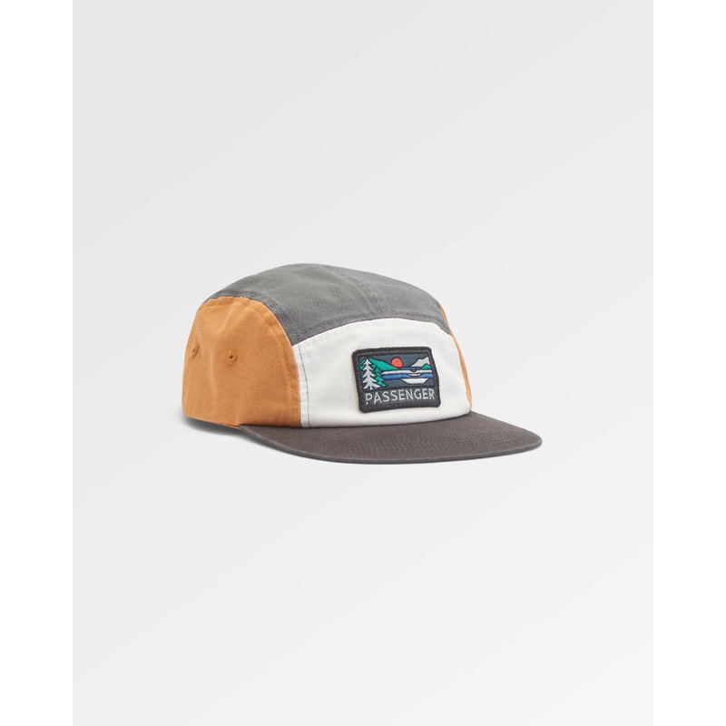 Roamer Recycled 5 Panel Cap - Storm Grey Multi