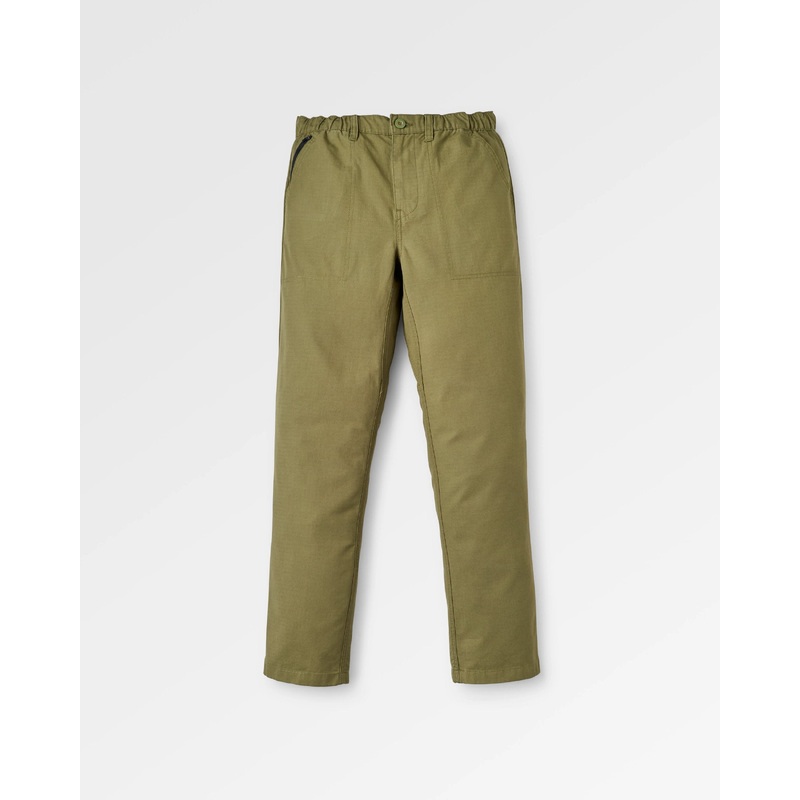 Rif-Raf Organic Cotton Ripstop Trouser - Khaki