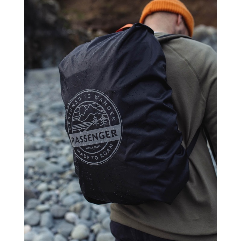 Recycled Backpack Cover (18-35L) - Black