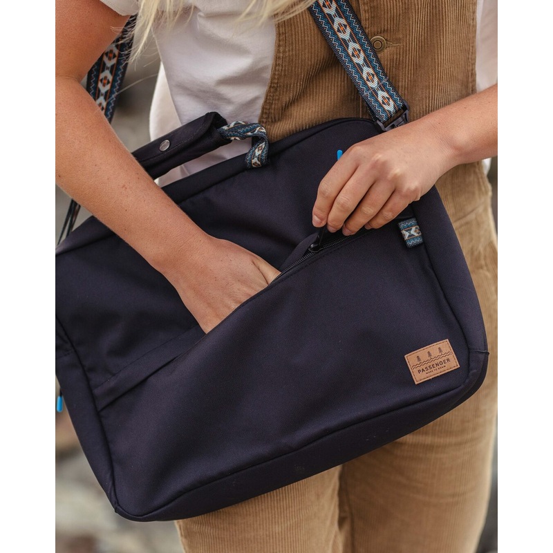 Recycled Messenger Bag - Black