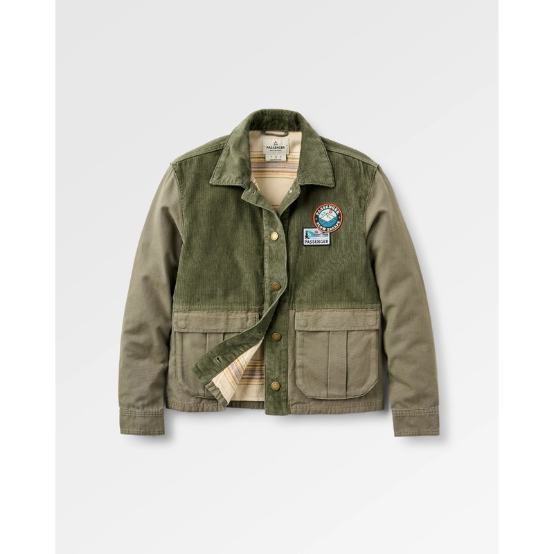 Nomad Corduroy Overshirt - Dusty Olive