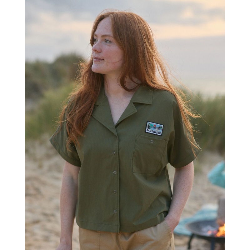 Arden Ripstop Short Sleeve Shirt - Khaki