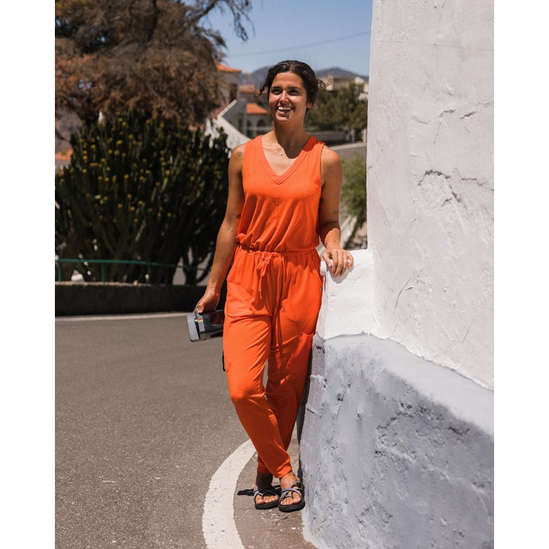 Aria Jumpsuit - Ember Orange
