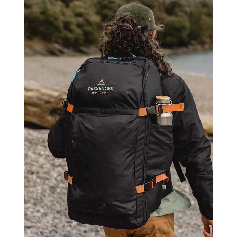 Adventurer 55L Recycled Backpack - Black