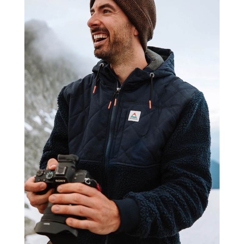 Adventure Recycled Deep-Pile Sherpa Fleece - Rich Navy